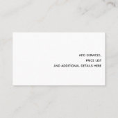 レトロ理容師バッジ 名刺 (裏面)