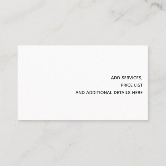 レトロ理容師バッジ 名刺 (裏面)