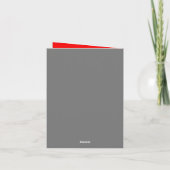 レトロ甘いがツイストのクリスマスピンナップ サンキューカード (裏面)