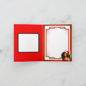 レトロ甘いがツイストのクリスマスピンナップ サンキューカード (内部)