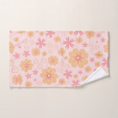 レトロ甘花柄バスタオルセット バスタオルセット (ハンドタオル)