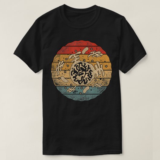レトロ生物学 Tシャツ (デザイン正面)