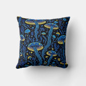 レトロ生物発光キノコ型装飾用クッション クッション (裏面)