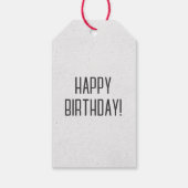 レトロ用カセットテープ誕生日 ギフトタグ (裏面)