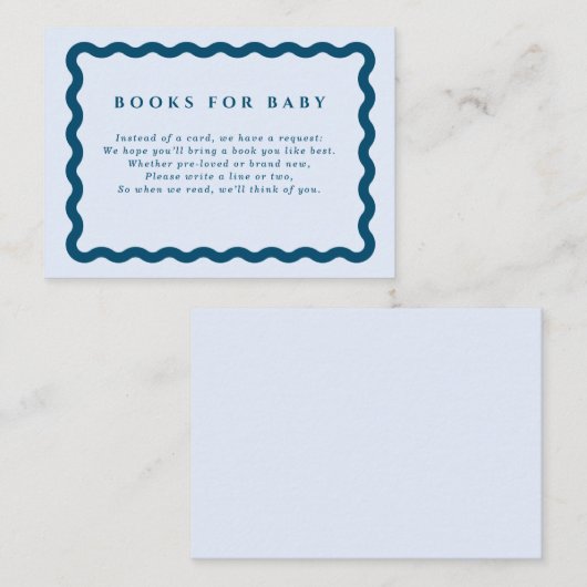 レトロ用ブルーウェーブフレームブック エンクロージャーカード (正面/裏面)