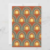 レトロ男の子の赤ん来だシャワー 招待状 (裏面)