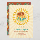 レトロ男の子の赤ん来だシャワー 招待状 (正面/裏面)