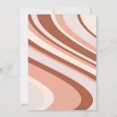 レトロ男女兼用グルーヴィレインボーベビーシャワー (裏面)