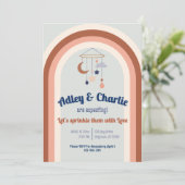 レトロ男女兼用グルーヴィレインボーベビーシャワー (スタンド正面)