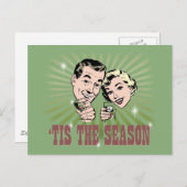 レトロ男女「今季」 ポストカード (正面/裏面)