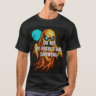 レトロ画素幽霊 Tシャツ