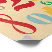 レトロ番号 – Math Posts ポスター (角)