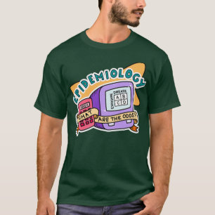 レトロ疫学公衆衛生シール Tシャツ