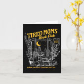 レトロ疲れママ読書会 本好きな引きこもりママ カード (黄色い花)