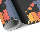 レトロ登山ボルダリングロック登山 ラッピングペーパー (ロールコーナー)