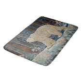 レトロ白熊ボホ冬林 バスマット (アングル)