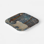 レトロ白熊ボホ冬林 ペーパープレート (傾斜あり)