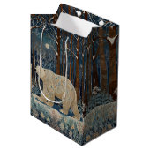 レトロ白熊ボホ冬林 ミディアムペーパーバッグ (正面アングル)