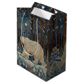 レトロ白熊ボホ冬林 ミディアムペーパーバッグ (裏面アングル)