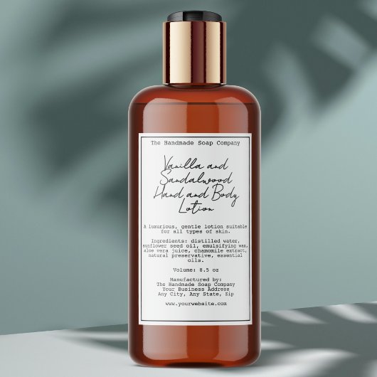 レトロ白色防水化粧品ボトルラベル ワインラベル