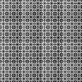 レトロ白黒のジオメトリックラインパターン タイル