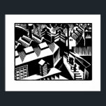 レトロ白黒アート，ヨークシャー ポスター<br><div class="desc">Yorkshire,  16 x 20インチ1920年のイギリスの木版画版木、銅版、版画。（アールデコ）</div>