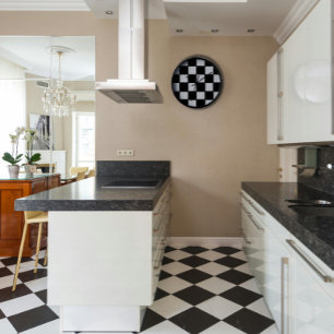 レトロ白黒ウォールクロック 壁時計