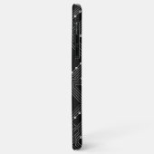 レトロ白黒カッコいいコンピュータ回路基板 Case-Mate iPhoneケース (裏面/左)