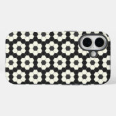 レトロ白黒ジオメトリック六角タイル Case-Mate iPhoneケース (裏面 (横))
