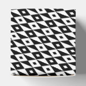 レトロ白黒ダイヤモンド形状パタモダンーン フェイバーボックス (上部)