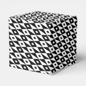 レトロ白黒ダイヤモンド形状パタモダンーン フェイバーボックス (裏面サイド)