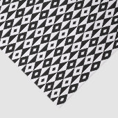 レトロ白黒ダイヤモンド形状パタモダンーン 薄葉紙 (詳細)