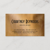 レトロ白黒ダマスクパターン銅 名刺 (裏面)