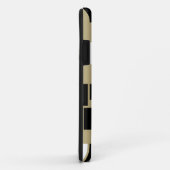 レトロ白黒パターンシームレスアート Case-Mate iPhoneケース (裏面/右)