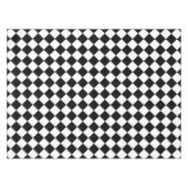 レトロ白黒パター市松模様にンホームデコール テーブルクロス (正面(横))