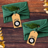 レトロ白黒ビニール結婚レコードありがとう ギフトタグ