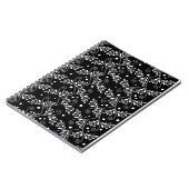 レトロ白黒フローラノート ノートブック (左側)