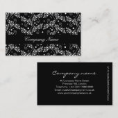 レトロ白黒フローラ名刺 名刺 (正面/裏面)