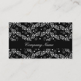 レトロ白黒フローラ名刺 名刺