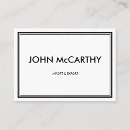 レトロ白黒プロフェッショナルミニマルエレガントリスト 名刺