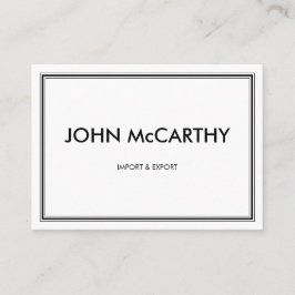 レトロ白黒プロフェッショナル三ストライプ 名刺