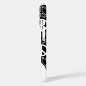 レトロ白黒和平サイン名 Case-Mate iPhoneケース (裏面 / 左)