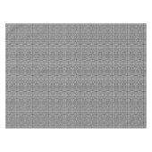 レトロ白黒正方形パタサイケデリックーン テーブルクロス (正面(横))