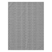 レトロ白黒正方形パタサイケデリックーン テーブルクロス (正面)