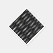 レトロ白黒水玉模様 スタンダードカクテルナプキン (角)