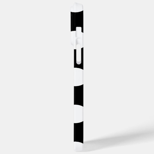 レトロ白黒水玉模様 Case-Mate iPhoneケース (裏面 / 左)