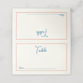 レトロ白黒結婚座席表 プレイスカード (外部開封)