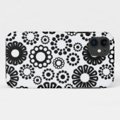 レトロ白黒花iPhone 5ケース Case-Mate iPhoneケース (裏面(横))