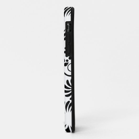 レトロ白黒花iPhone 5ケース Case-Mate iPhoneケース (裏面/左)