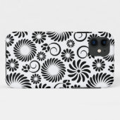 レトロ白黒花iPhone 5ケース Case-Mate iPhoneケース (裏面(横))